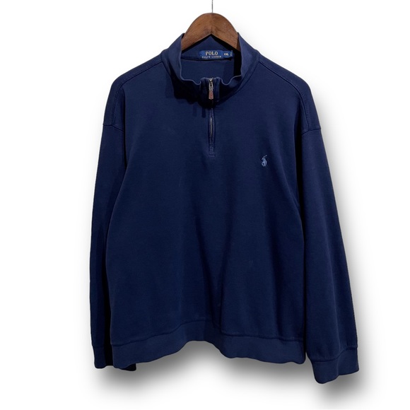 Polo Ralph Lauren Other - Polo Ralph Lauren Men's 1/4 Zip Pullover Sweater Blue 

Size XXL / 28.5x27.5